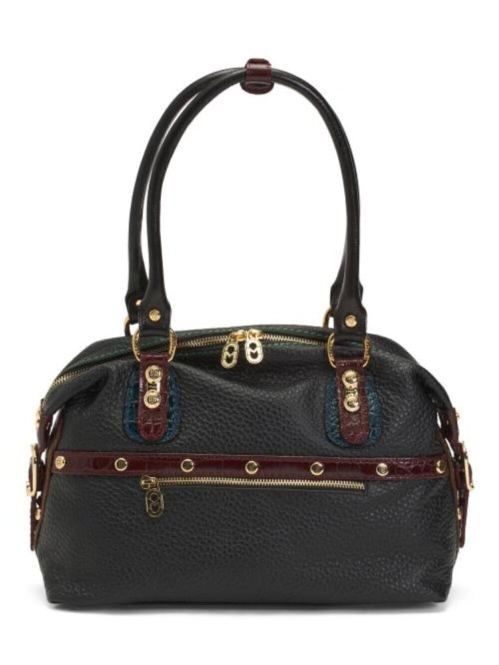 MARINO ORLANDI Made In Italy Leather Smooth Bowling Bag